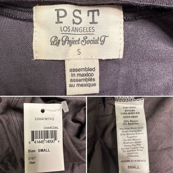 PST Los Angeles “Addicted to Love” Graphic Bodysuit Retro Scoop Neck Tee Small - Picture 6 of 13